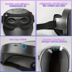 Customizable Party LED Mask | Gesture Control & Bluetooth