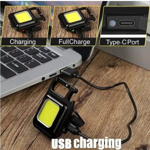 Original COB Mini Rechargeable Keychain Light