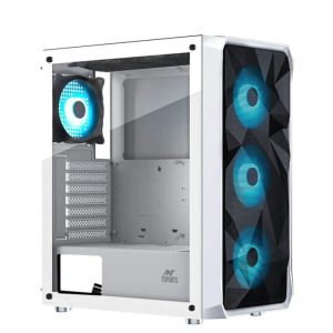 ANT ESPORTS ICE-112 RGB ATX Mid Tower Cabinet (White)