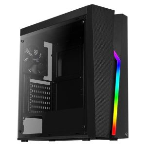 AEROCOOL Bolt RGB ATX Mid Tower Cabinet (Black)