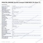 FRACTAL DESIGN Torrent Compact RGB EATX TG Clear Tint Mid Tower Cabinet (White)