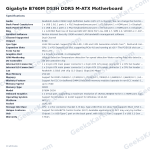 Gigabyte B760M DS3H DDR5 M-ATX Motherboard