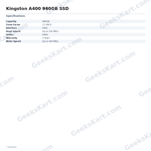 Kingston A400 960GB SSD