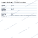 Dawg V 110 Grey M-ATX Mini Tower Case