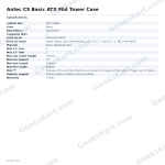 Antec C5 Basic ATX Mid Tower Case