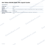Ant Value AV240 RGB CPU Liquid Cooler