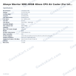 Alseye Warrior W90 ARGB 40mm CPU Air Cooler (For Intel LGA 1700/1200/115X Sockets)