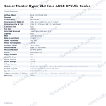 Cooler Master Hyper 212 Halo ARGB CPU Air Cooler