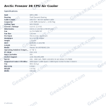 Arctic Freezer 36 CPU Air Cooler