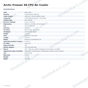 Arctic Freezer 36 CPU Air Cooler
