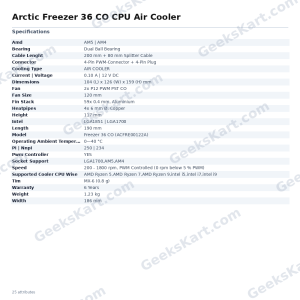 Arctic Freezer 36 CO CPU Air Cooler