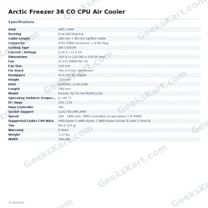 Arctic Freezer 36 CO CPU Air Cooler