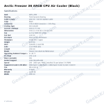 Arctic Freezer 36 ARGB CPU Air Cooler (Black)
