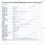 Ant Esports ICE-Infinite ARGB White 240mm CPU Liquid Cooler