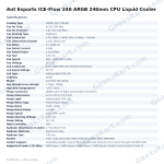 Ant Esports ICE-Flow 240 ARGB 240mm CPU Liquid Cooler