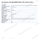 Ant Esports ICE-360 ARGB White CPU Liquid Cooler