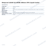Deepcool LE240 V2 ARGB 240mm CPU Liquid Cooler