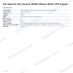 Ant Esports ICE Chroma ARGB 240mm White CPU Liquid Cooler