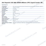 Ant Esports ICE-360 ARGB 360mm CPU Liquid Cooler (Black)