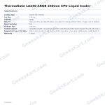 Thermaltake LA240 ARGB 240mm CPU Liquid Cooler