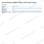 ProLab Design AI360LC 360mm CPU Liquid Cooler