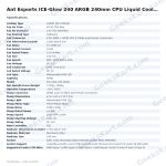 Ant Esports ICE-Glow 240 ARGB 240mm CPU Liquid Cooler (White)