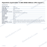 Xigmatek Liquid Killer X 360 ARGB 360mm CPU Liquid Cooler (Black)