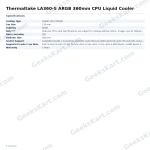Thermaltake LA360-S ARGB 360mm CPU Liquid Cooler
