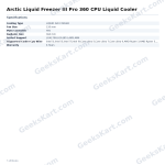 Arctic Liquid Freezer III Pro 360 CPU Liquid Cooler