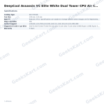 DeepCool Assassin VC Elite White Dual Tower CPU Air Cooler