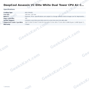 DeepCool Assassin VC Elite White Dual Tower CPU Air Cooler