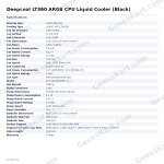 Deepcool LT360 ARGB CPU Liquid Cooler (Black)