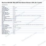 Noctua NH-D9 TR5-SP6 4U 92mm Brown CPU Air Cooler
