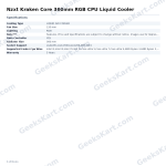 Nzxt Kraken Core 360mm RGB CPU Liquid Cooler