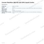 Corsair Nautilus 360 RS LCD CPU Liquid Cooler