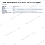 Cooler Master MasterLiquid Atmos II Pixel LED 240mm ARGB CPU Liquid Cooler