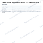 Cooler Master MasterLiquid Atmos II LCD 360mm ARGB CPU Liquid Cooler
