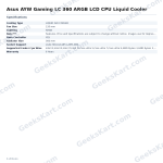 Asus AYW Gaming LC 360 ARGB LCD CPU Liquid Cooler