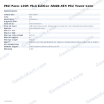 MSI Pano 130R MLG Edition ARGB ATX Mid Tower Case