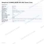 DeepCool CL6600 ARGB ATX Mid Tower Case