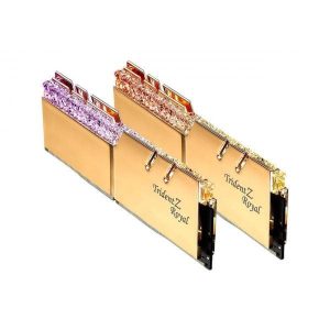 G.SKILL Trident Z Royal 32GB ( 16GB x 2 ) 3200MHz DDR4 RGB RAM ( Gold ) ( CL16 )