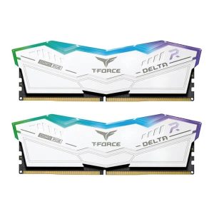 TeamGroup T-Force Delta RGB 32GB (16GBx2) DDR5 6000MHz Desktop RAM (White)
