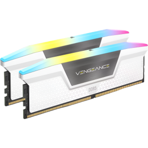 CORSAIR Vengeance RGB 32GB ( 16GB x 2 ) 6000MHz DDR5 Ram ( White ) ( CL40 )