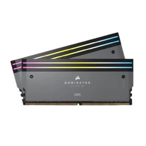 Corsair Dominator Titanium RGB DDR5 32GB (16GBx2) 6000MHz CL30 Desktop Ram - Grey