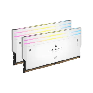 CORSAIR Dominator Titanium RGB 32GB ( 16GB x 2 ) 6000MHz DDR5 RAM ( White ) ( CL30 )