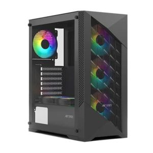 Ant Esports ANTESPORTS ICE 270M 6F ARGB ATX Mid Tower Cabinet (Black)