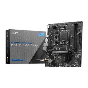 MSI Pro H610M-S DDR4 Motherboard Supports Intel 12th, 13th & 14th Gen Processors