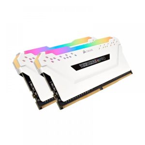 CORSAIR Vengeance RGB Pro 16GB ( 8GBX2 ) 3600MHZ DDR4 RAM ( White ) ( CL18 )