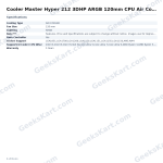 Cooler Master Hyper 212 3DHP ARGB 120mm CPU Air Cooler
