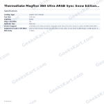 Thermaltake Magfloe 360 Ultra ARGB Sync Snow Edition CPU Liquid Cooler